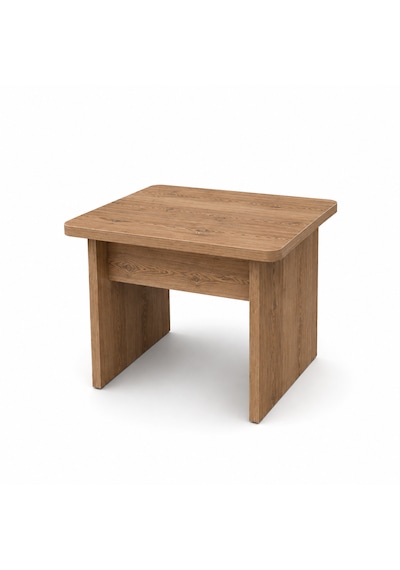 Liva Ofis Sehpası, Orta Sehpa, Ara Sehpa, 60 X 50 Cm Tabla, Yükseklik 45 Cm Atlantik Çam