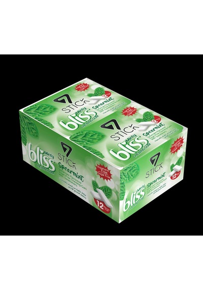 7stıck Sekersız Spearmınt Aromalı Blıster Sakız 9 Pcs 12adet