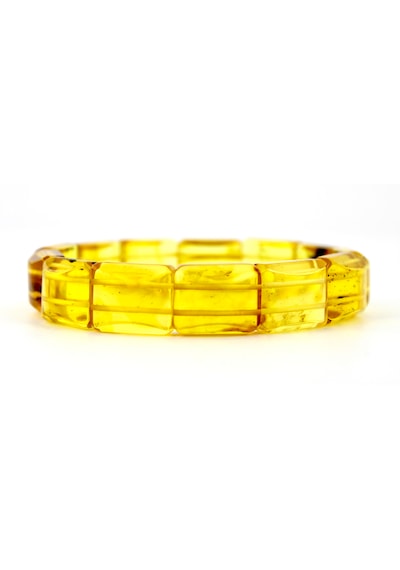 Kehribar Bileklik Fosilli Roleks Özel Tasarım Ambergold Blk23-51 Çok Renkli