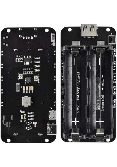 2'Li Anahtarlı 18650 Lityum Pil Yuvası V8 Mikro Usb