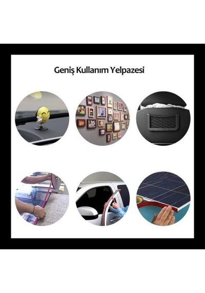 2 Metre Güçlü Yapışkanlı Çift Taraflı Silikon Bant Şeffaf, İz Bırakmayan, Pratik Montaj Ve Yapıştırma Bandı