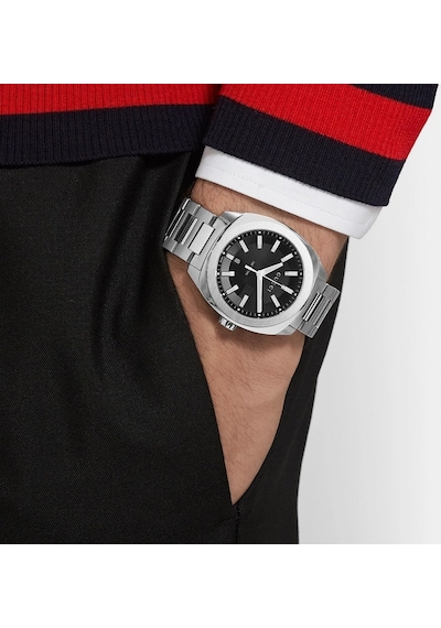 Gucci Ya142301 Gg2570 Erkek Kol Saati Gümüş