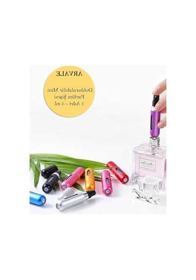 Doldurulabilir Mini Parfüm Şişesi, 5 Ml Kapasiteli, Cep İçin İdeal 0000 Parlak Vernik