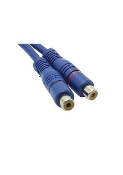 2 Rca Dişi - 1 Rca Erkek Y Kablo ( 30 Cm )