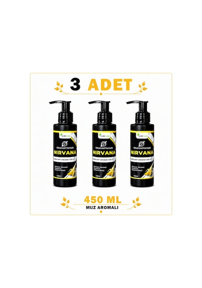 Nirvana Muz Aromalı Kayganlaştırıcı Jel 3 x 450 ML