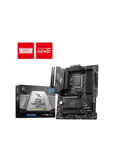 Msı Mag B760 Tomahawk Wıfı Ddr5 5400mhz 1xhdmı 1xdp 3xm.2 Usb 3.2 Atx 1700p 12. / 13. Ve 14. Nesil