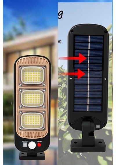 Buffer Sensörlü Güneş Enerjisi İle Şarj Olabilen Duvara Monte Solar Aydınlatma Gl-84069