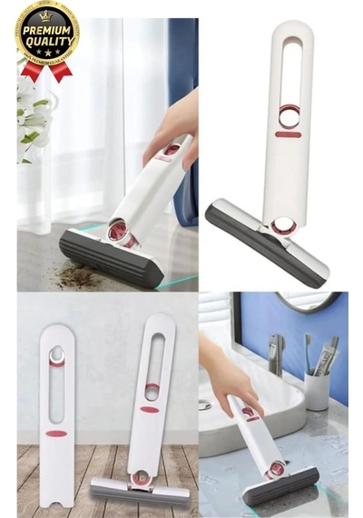 Çok Amaçlı Taşınabilir Pratik Sıkmalı Sünger Oto Tezgah Banyo Mutfak Cam Temizleme Silme Çekpas Mop Çok Renkli