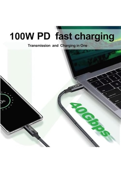 Action Thunderbolt 4 Type C Kablo 100 W Pd Şarj 1.8 Metre 40 Gbps Veri Ve Görüntü Aktarım Kablosu Örgülü Kablo T Diğer Action Thunderbolt 4 Type C Kablo 100 W Pd Şarj 1.8 Metre 40 Gbps Veri Ve Görüntü Aktarım Kablosu Örgülü Kablo T Diğer