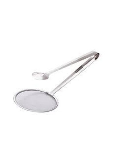 Chefstar 05019 Paslanmaz Maşalı Süzgeç Açık Gri