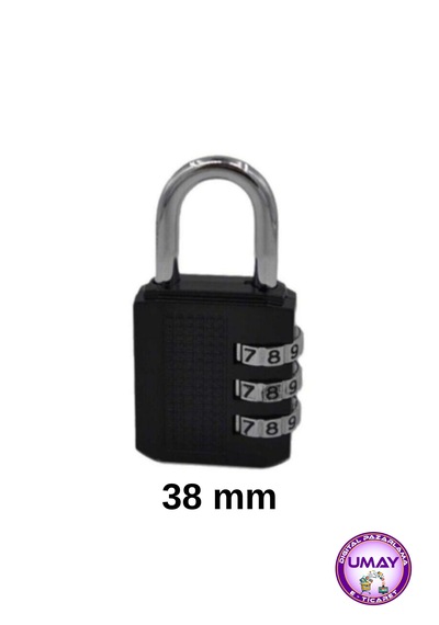 Şifreli Asma Kilit 38 Mm Dolap, Çekmece, Bavul Ve Çanta Kilidi Uz:5,5 Cm