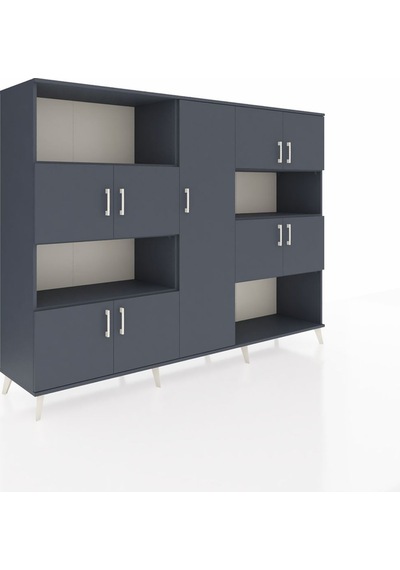 Hyperion Dolap 10 Raflı 9 Kapaklı 220x44x163 Antrasit-antrasit Antrasit-antrasit Hyperion Dolap 10 Raflı 9 Kapaklı 220x44x163 Antrasit-antrasit Antrasit-antrasit