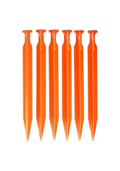 Abs Çadır Kazığı -23cm 6 Adet Turuncu