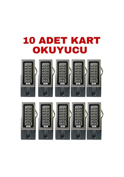 Sr-200 Em-w Ip68 Su Geçirmez Kartlı Ve Şifreli Geçiş Sistemi Rfıd Proximity Kart Okuyucu 125 Khz 10 Adet