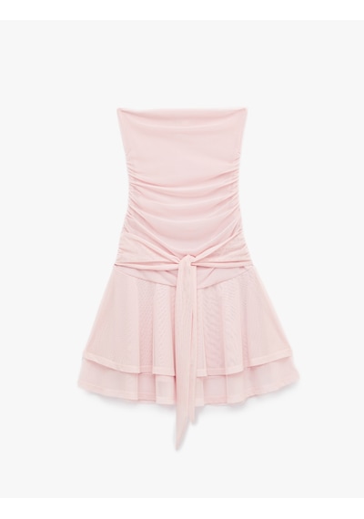 Koton Slim Fit Drape Detaylı Bağlamalı Kat Kat Volümlü Fırfırlı Straplez Mini Tül Elbise Pembe 6sak80114uk Gül Koton Slim Fit Drape Detaylı Bağlamalı Kat Kat Volümlü Fırfırlı Straplez Mini Tül Elbise Pembe 6sak80114uk Gül