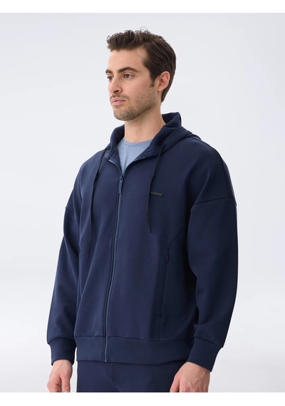 Isaora Gıza Cotton Sweat Erkek Navy Sweat Isr8114 Lacivert