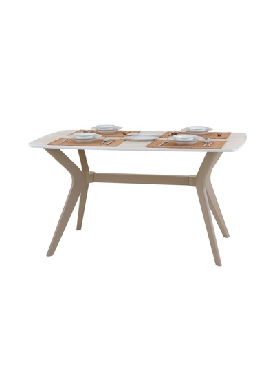 Dfy105 120x80 Mdf Mutfak Masası Modern Dikdörtgen 4 Kişilik Yemek Masası Fonksiyonel Sabit Masa Cappuccino - Traverten Dfy105 120x80 Mdf Mutfak Masası Modern Dikdörtgen 4 Kişilik Yemek Masası Fonksiyonel Sabit Masa Cappuccino - Traverten
