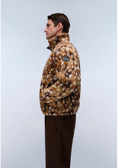 Napapijri T-fleece Fz Erkek Polar-33981 Kahverengi