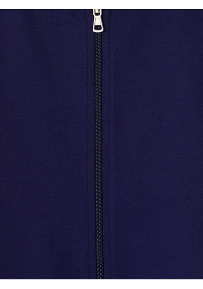 Lcw Curve Lacivert Büyük Beden Kadın Fermuarlı Sweatshirt