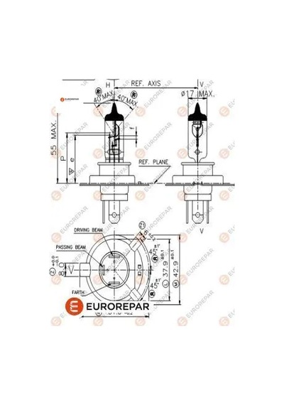 Erp H4 Ampul 12v 60/55w Eurorepar 6216.99 1616431180