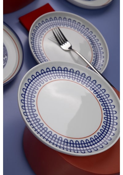 Kütahya Porselen Moderna 6 Kişilik 19 Cm Pasta Takımı Sofia