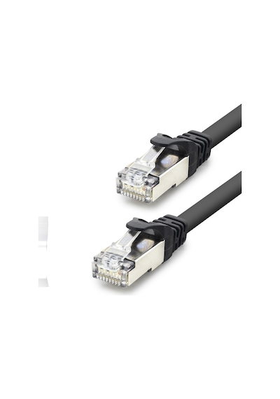 Cat7 Ethernet Patch Kablosu 10 Gbps 600 Mhz 10 M - Siyah Hdx5094