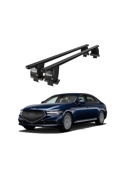 Royal Genesis G90 2016 Ve Sonrası Uyumlu Siyah Ara Atkı Port Bagaj Tavan Barı