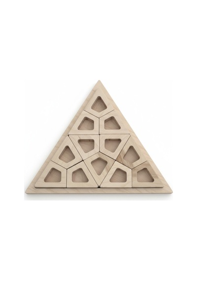 Ahşap Eğitici Üçgen Puzzle Model Yapboz
