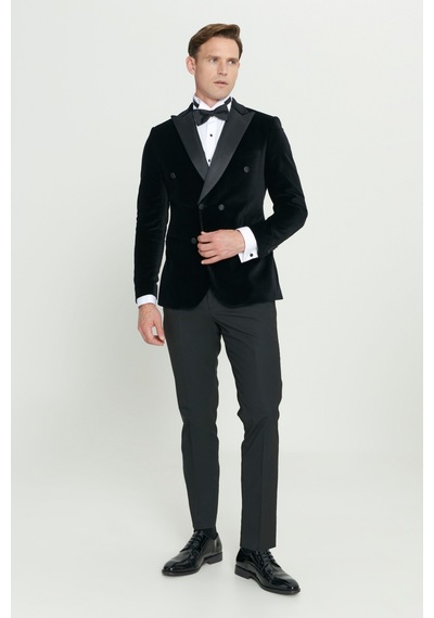 Altınyıldız Classıcs Erkek Sıyah Slim Fit Dar Kesim Kırlangıç Yaka %100 Pamuk Kadife Smokin Takım Siyah Altınyıldız Classıcs Erkek Sıyah Slim Fit Dar Kesim Kırlangıç Yaka %100 Pamuk Kadife Smokin Takım Siyah
