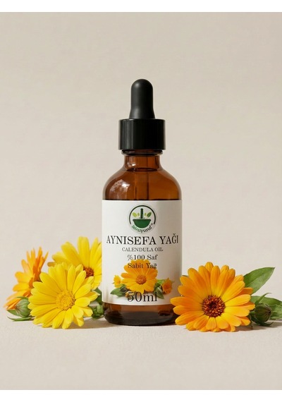 Aynısefa Yağı Aynı Sefa Aynı Safa Aynısafa Calendula Oil Calendula Officinalis Saf Doğal 50 Ml 50 ML