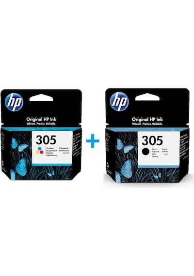 Hp 305 Siyah 3Ym61Ae Hp 305 Renkli 3Ym60Ae Kartuş