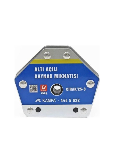 Çırak/25s Manyetik Kaynak Gönyesi 2 Adet 6 Açılı, 25 Kg Kaynak Tutucu Mıknatıs