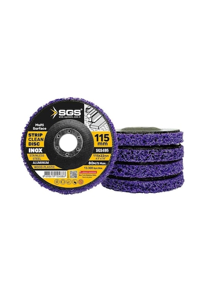 Sgs Çok Amaçlı Parlatma Diski, Mor, 115 Mm, Model Sgs495