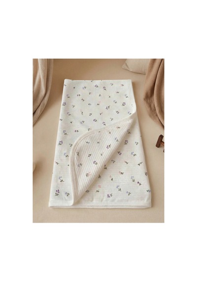 %100 Pamuk Bebek Battaniyesi 80x90 Mor