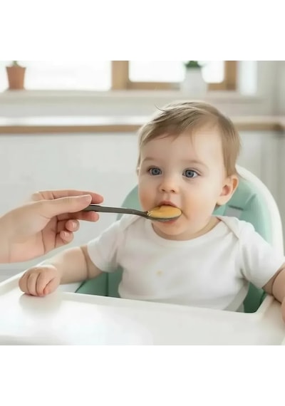 Babyjem Yumuşak Uçlu Silikon Kaşık Gri