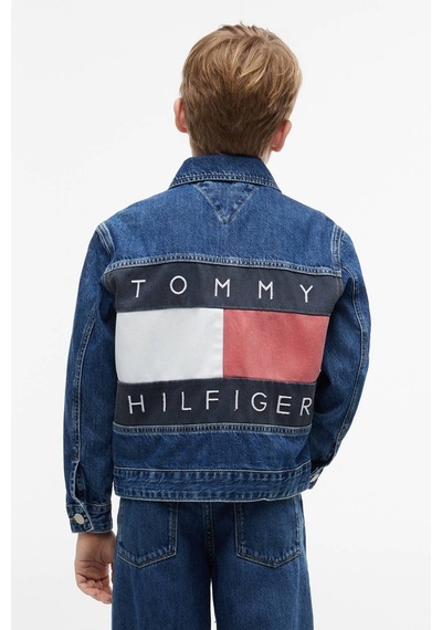 Tommy Hilfiger Kız Çocuk Ceket Ks0ks00753 Mavi