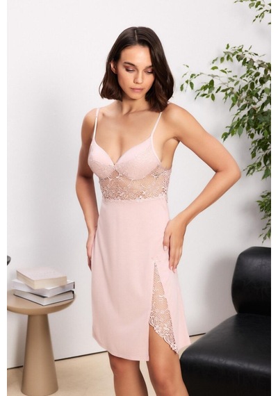 Pierre Cardin Pudra 6'lı Modal Gecelik Sabahlık Çeyiz Seti 5000 Pudra