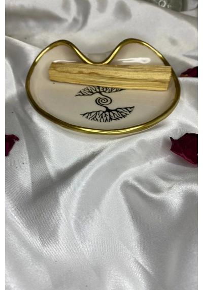 Doğal Ve Palosento Tütsülük Seramik Palo Santo Beyaz Siyah