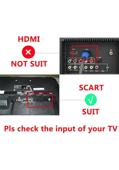 Hdmi To Scart Av Çevirici Dönüştürücü Skart Convert (529237415)