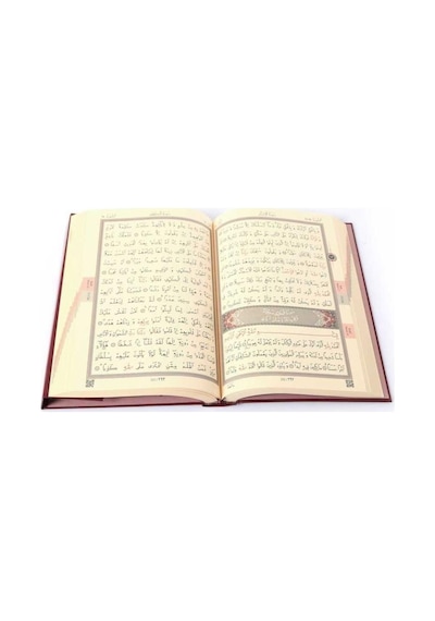 Hayrat Neşriyat Rahle Boy Kur'An-I Kerim 2 Renkli - Bordo - Mühü