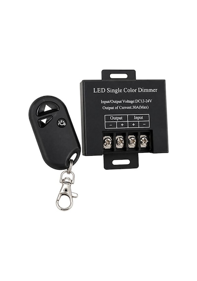 Powermaster Pm-37845 12v-24v 30a Tek Renk Şerit Led Dimmer Rf Uzaktan Kumandalı Kontrol Cihazı
