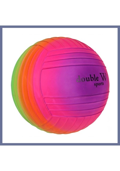 Bezos Double W Sports Gökkuşağı Tırtıklı Pvc Top 23cm Dlra