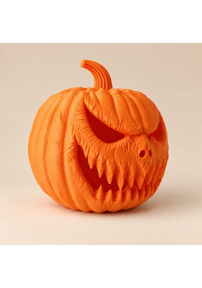 Balkabağı Feneri 16 Cm 3d Baskı Halloween Masa Dekoru Cadılar Bayramı 16cm