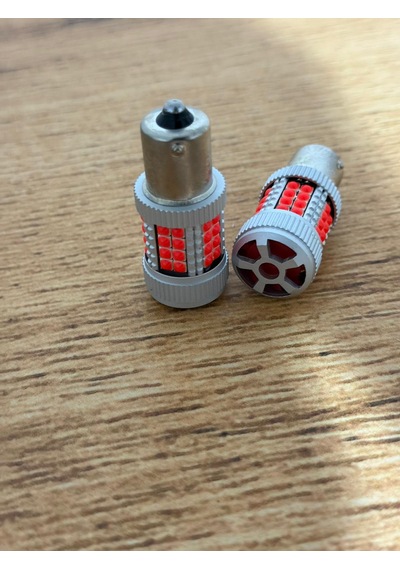 Forg93 Fanlı Tekduy Led Fanlı Kırmızı Led Beyaz Tek Duy 2 Adet Kırmızı