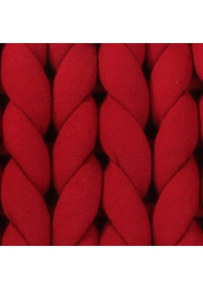 Hmy1801 Chunky Örgü Yastık Kırmızı