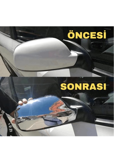Peugeot 307 Krom Ayna Kapağı Takımı Paslanmaz Çelik N11.4687