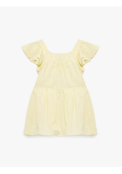 Koton Kloş Mini Sarı Kız Bebek Elbise 6smg80040aw Sarı
