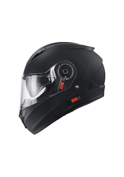 Motoanl Motosiklet Çene Açılır Kask Güneş Vizörlü Ce Motor Kaskı Mat Siyah