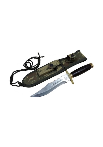 Standart T.c Komando Bıçağı 30cm - Oluklu, Testere Detaylı, Kılıflı Çok Renkli