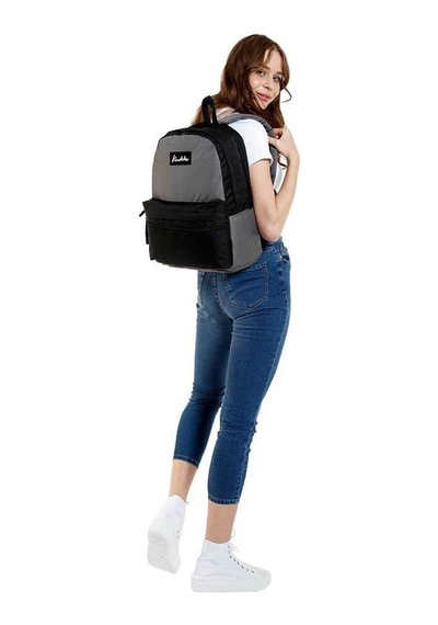 Kaukko Sırt Çantası Basic Duble Colors Gri-siyah K1424 Diğer